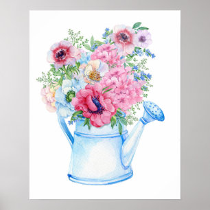Póster Floral de país