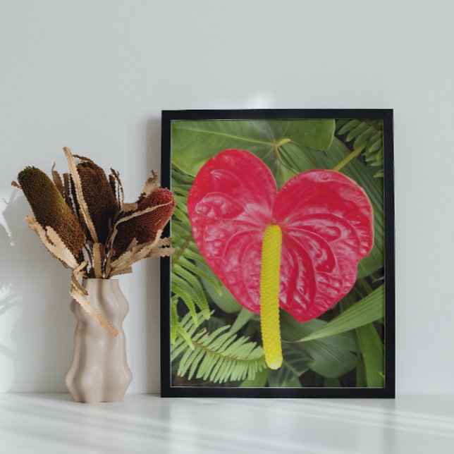 Póster Floral de pulsera roja (In Situ)