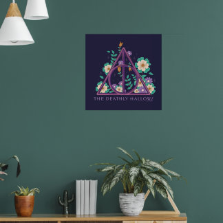 Póster Floral Deathly Hallow Graphic