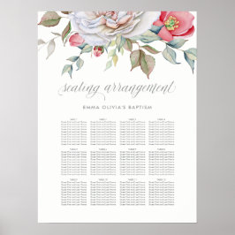 Póster Floral Delicada | Gráfico de asientos