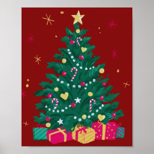 Póster floral encantador Arte de pared elegante
