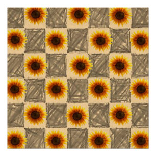 Poster floral girasol