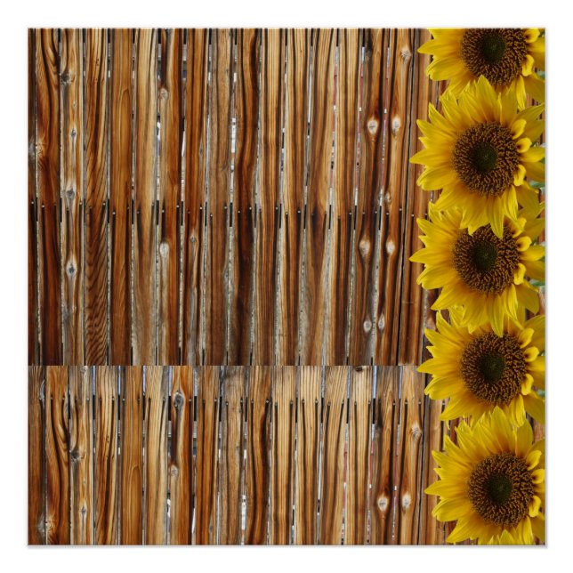 Poster floral girasol (Anverso)