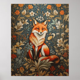 Póster Floral inspirada por Fox William Morris