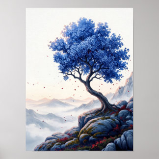Póster floral minimalista