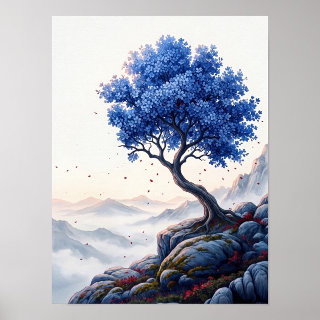 Póster floral minimalista (Frente)
