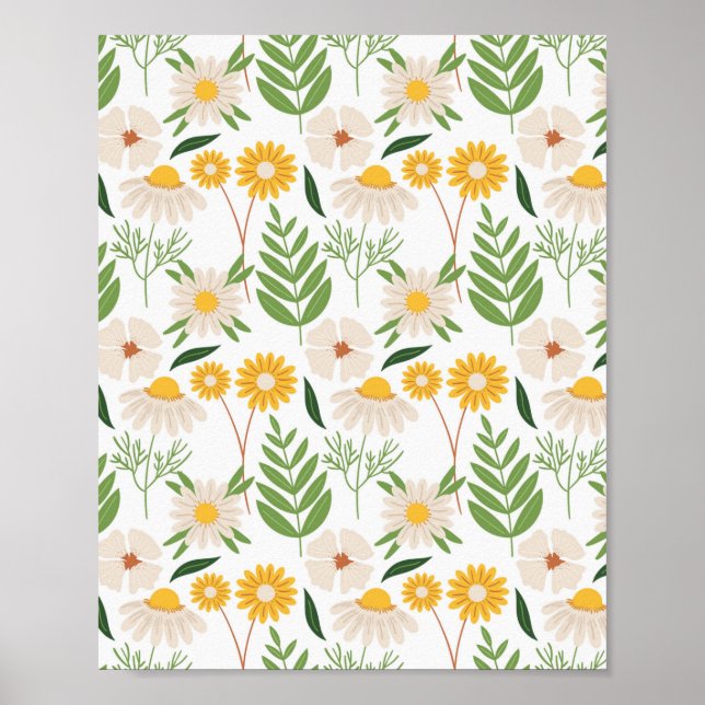 Póster Floral Pattern (Frente)