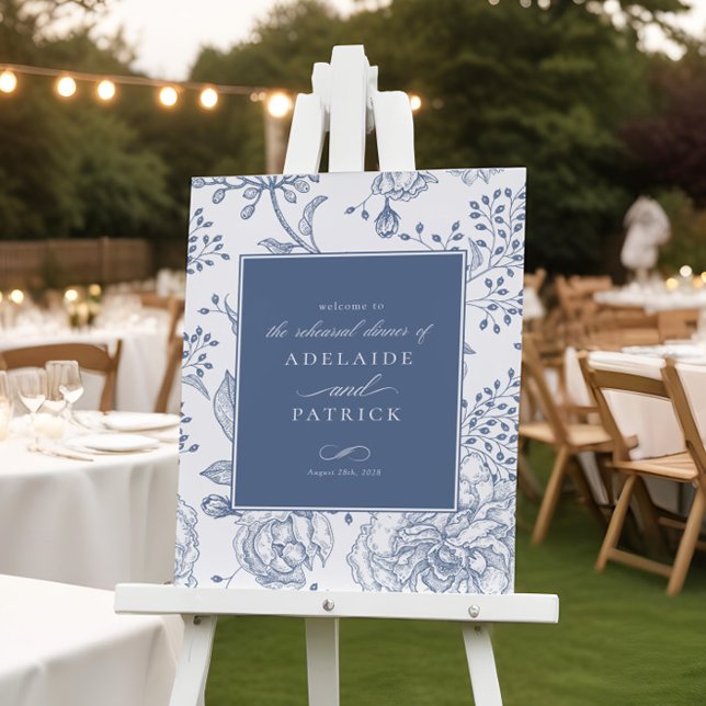Póster Floral Periwinkle Elegante Rótulo de cena de ensay (Subido por el creador)