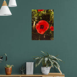 Póster Floral Poppy Dreamer – Botanical Fantasy Art