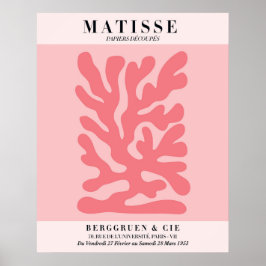 Póster floral rosa sonrojado | Arte de pared estil