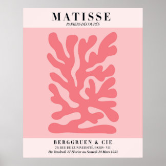 Póster floral rosa sonrojado | Arte de pared estil