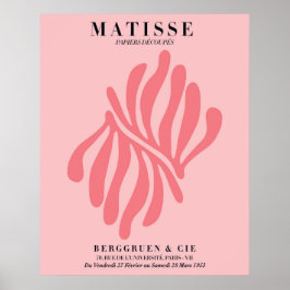 Póster floral rosa sonrojado | Arte de pared estil