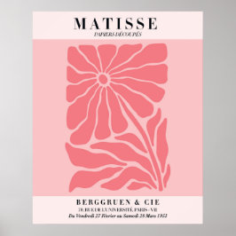 Póster floral rosa sonrojado | Arte de pared estil