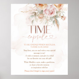 Póster Floral rústica no es una cápsula del tiempo maravi