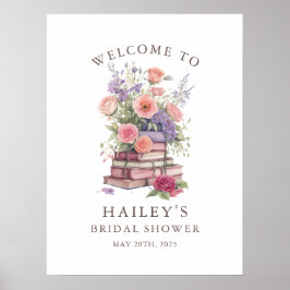 Póster Floral Un Nuevo Capítulo Ducha De Novias Poster De