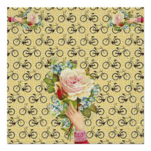 Poster floral victoriano