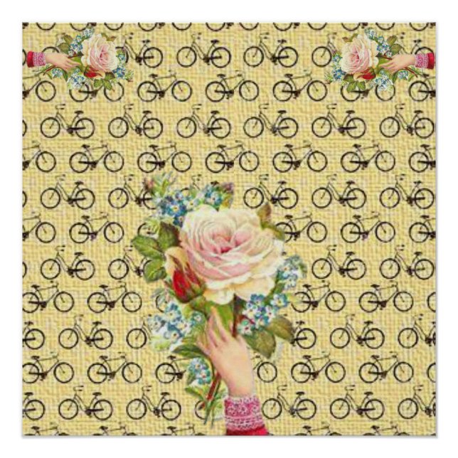 Poster floral victoriano (Anverso)