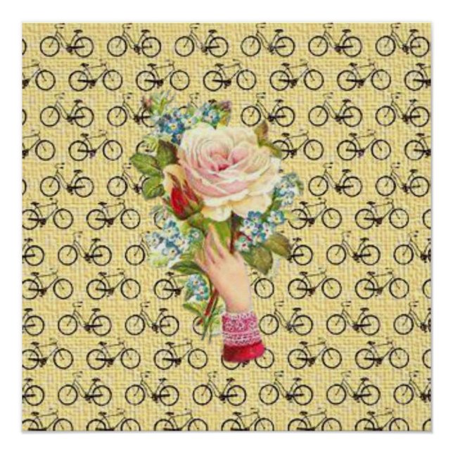 Poster floral victoriano (Anverso)