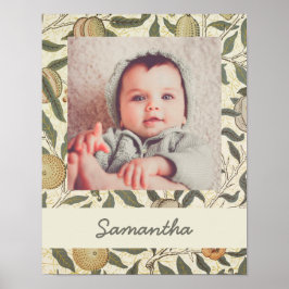 Póster Floral virgen William Morris Fruit Art Nouveau