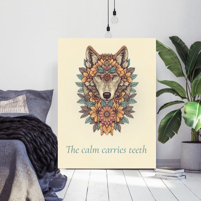 Póster Floral Wolf Boho Quote Wall Art Poster (Subido por el creador)