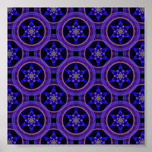 Póster Florales Moderno Boho Elegante Patrón Abstracto #5