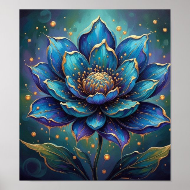Póster FlorDeLotoAzul (Frente)