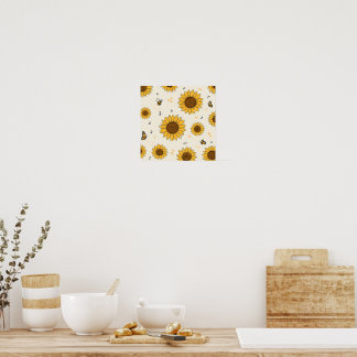 Póster Florece como un girasol