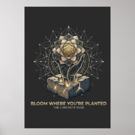 Póster Florece Donde Estás Plantado 