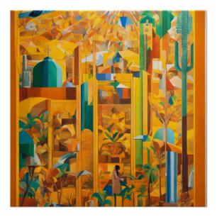 Póster Florecer en armonía un futuro sostenible