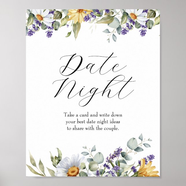 Póster Florecer Flor Silvestre | Ideas para Noche de Fech (Frente)