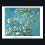 Póster Floreciente árbol de almendras Vincent van Gogh<br><div class="desc">El floreciente árbol de almendros Vincent van Gogh. Famoso impresionismo arte fino. Vintage pintura al óleo de huerto floral.</div>