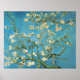 Póster Floreciente árbol de almendras Vincent van Gogh