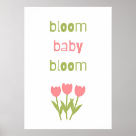 Póster Florecimiento de los bebés