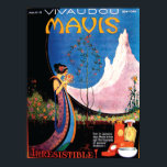 Póster Florecimiento de verano Art Deco en los años 20 de<br><div class="desc">Hermosa imagen de ilustrador, Fred L. Parker "Irresistible". Anuncio de perfume para la colección de perfumes de Mavis y fragancias de talco. Impresión perfecta para el enmarcaje, o recuerdos dulces para los amantes de la época Art Decó. "Incluso en los días de enero, Mavis te trae la fragancia de las...</div>