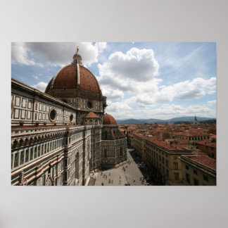 Póster Florence duomo