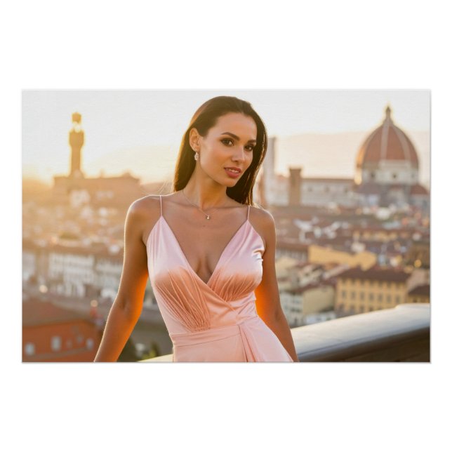 PÓSTER FLORENCE - FIRENZE  -  LOVE FROM ITALY (Anverso)