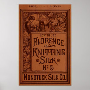 Póster Florence Knitting Silk Cover