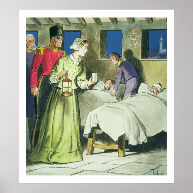 Póster Florence Nightingale (1820-1910) de 'Peeps into (Frente)