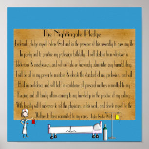Póster Florence Nightingale Pledge Poster