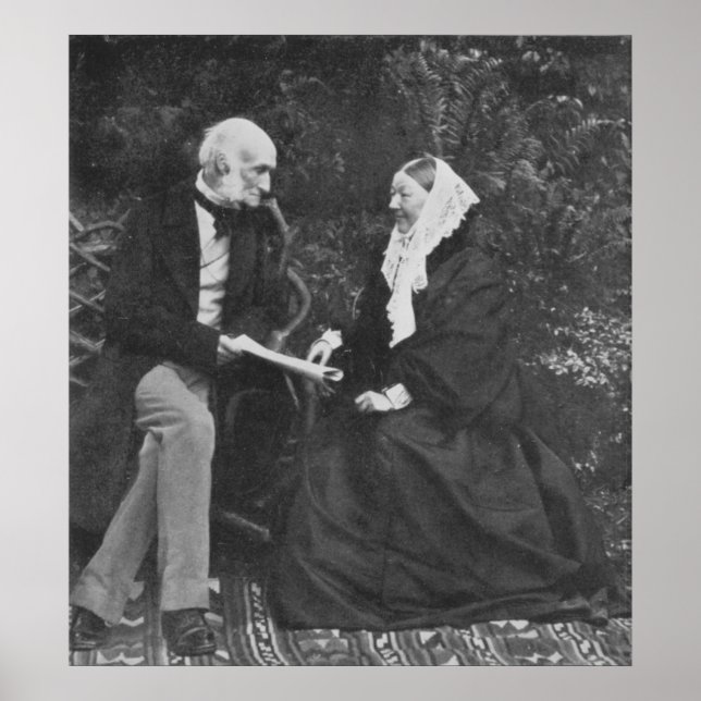 Póster Florence Nightingale y Sir Harry Verney (Frente)