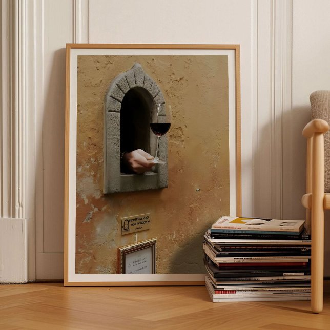 Póster Florence Print Wine Glass Print Florence Wine Wind (Subido por el creador)