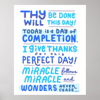 Póster Florence Scovel Shinn Affirmation Miracle Poster