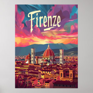 Póster Florence Sunset