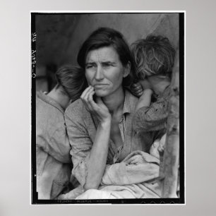 Póster Florence Thompson, la madre inmigrante de Dorothea
