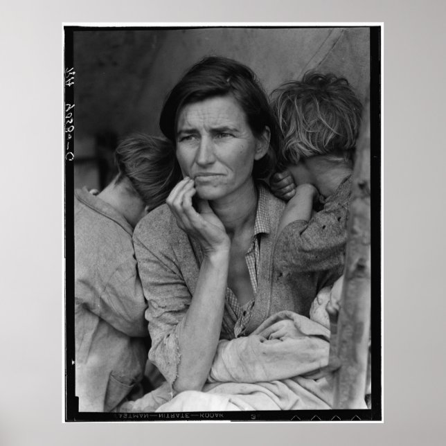 Póster Florence Thompson, la madre inmigrante de Dorothea (Frente)