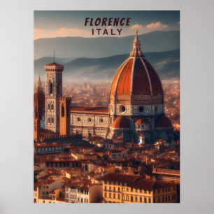 Póster Florencia Duomo Santa Maria del Fiore Italia Viaje