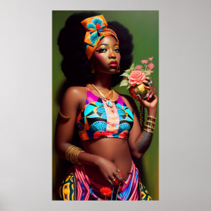 Póster Florencia Flores - Ken Gage Art