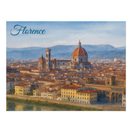 Póster Florencia, Italia