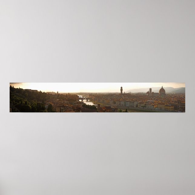 Póster Florencia Italia al atardecer (Frente)