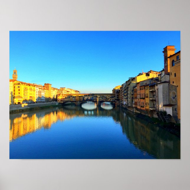 Póster Florencia, Italia - Ponte Vecchio (Frente)